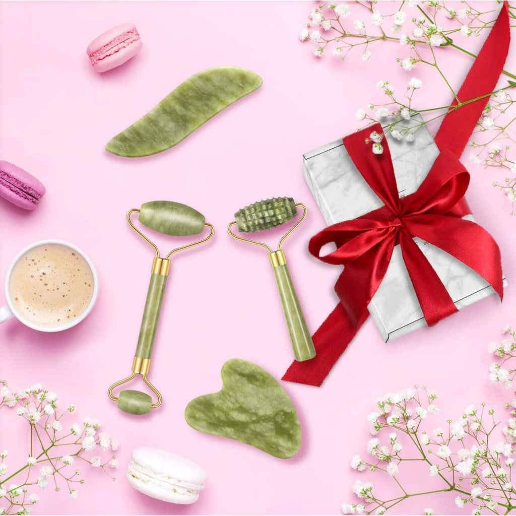 Charmonic Jade Roller & Gua Sha Set