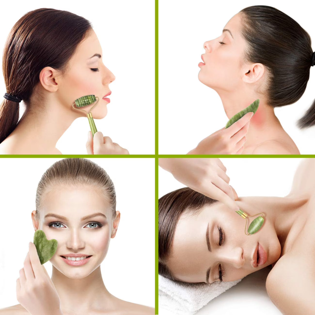 Charmonic Jade Roller & Gua Sha Set